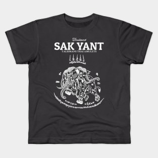 Muay Thai Sak Yant Elephant Kids T-Shirt